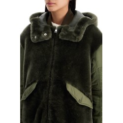 shearling insert jacket with