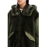 shearling insert jacket with