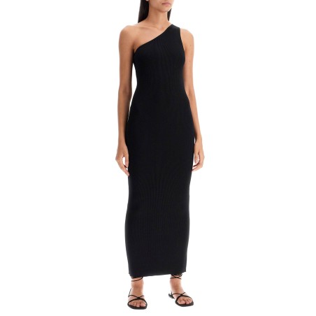 maxi one-shoulder ribbed knit