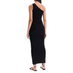 maxi one-shoulder ribbed knit