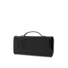 brushed leather belle vivier clutch bag