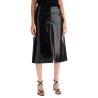 vinyl midi skirt in seven