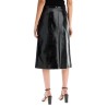 vinyl midi skirt in seven