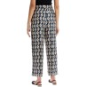 timeb cropped pants in printed silk