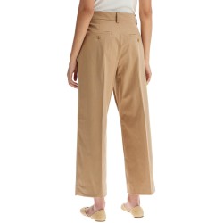 stretch cotton cropped pants