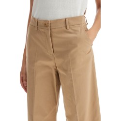 stretch cotton cropped pants