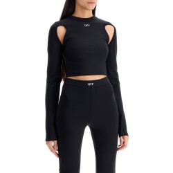 "cropped top with cut out detail