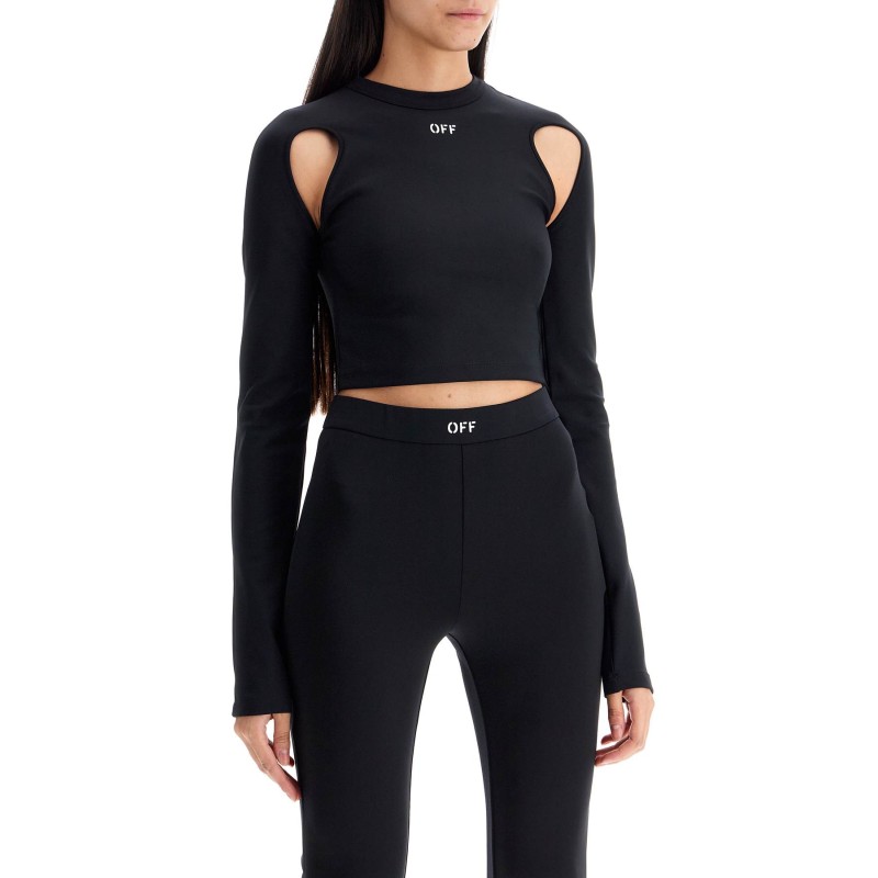 "cropped top with cut out detail