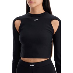 "cropped top with cut out detail