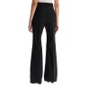 flared wool stretch pants