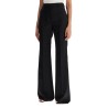 flared wool stretch pants