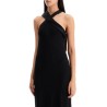 maxi dress with satin neckline 'anta