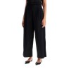 wide gabardine trousers with