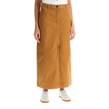 "long canvas skirt in quincy style