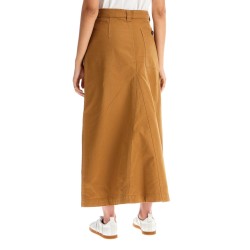 "long canvas skirt in quincy style