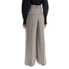 wide virgin wool pinstripe trousers