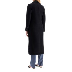 cayenne double-breasted wool coat