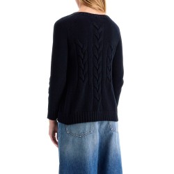 cotton cable knit sweater in 10 words