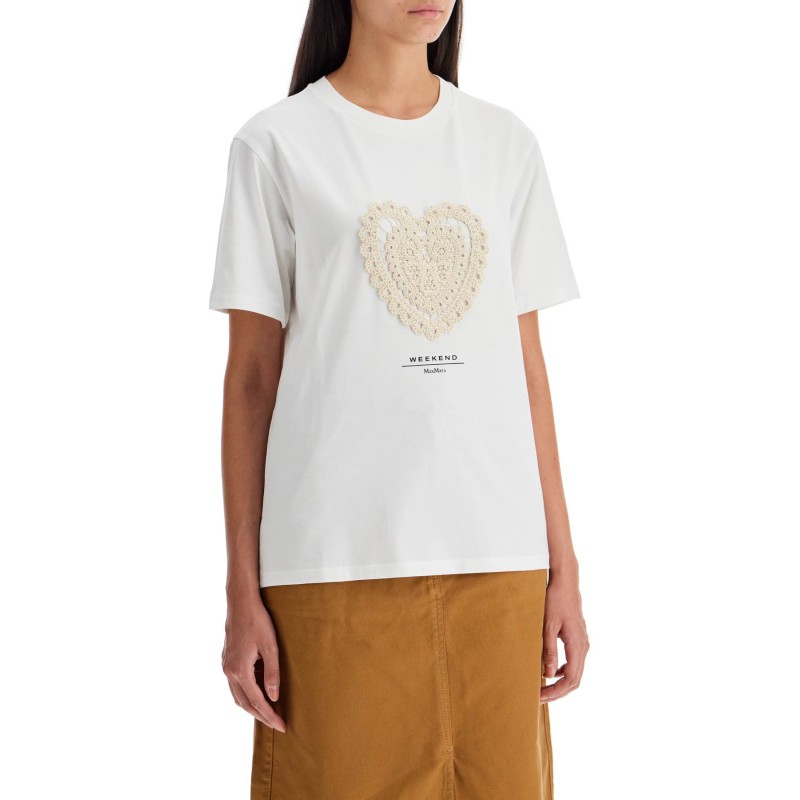 embroidered heart t-shirt