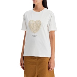 embroidered heart t-shirt