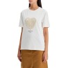 embroidered heart t-shirt