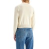 'cotton cropped cardigan with '