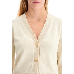 'cotton cropped cardigan with '