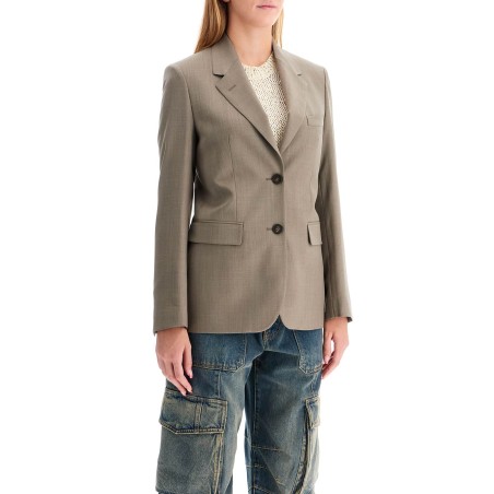 tailored wool fresco jacket for