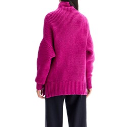 high-neck wool sweater