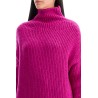 high-neck wool sweater