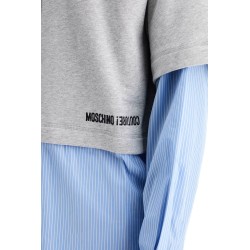 hybrid sweatshirt with shirt bottom