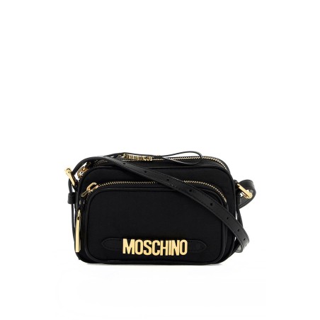 mini shoulder bag with metal logo