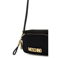 mini shoulder bag with metal logo