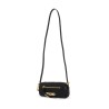 shoulder bag with metal logo detail