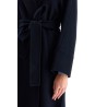 woolen robe-style coat with