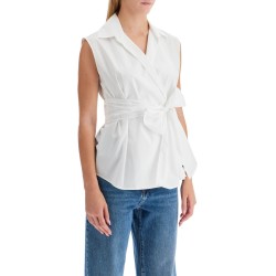 sleeveless poplin