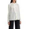 silk blouse with ruffle 'ut