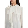 silk blouse with ruffle 'ut