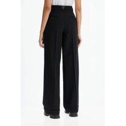 twill wide-leg trousers in pal