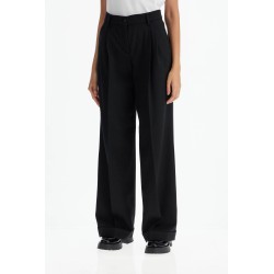 twill wide-leg trousers in pal