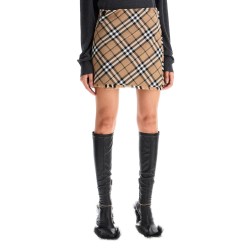 burberry check skirt with