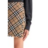 burberry check skirt with