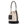 the colorblock leather bucket bag