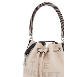 the colorblock leather bucket bag