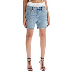 denim shorts with boxer insert for added