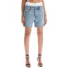 denim shorts with boxer insert for added