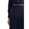 midi shirt dress with belt