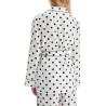 silk polka dot pajama shirt