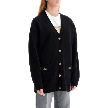 boxy wool and cashmere cardigan