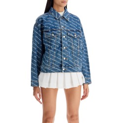 denim logoed jacket